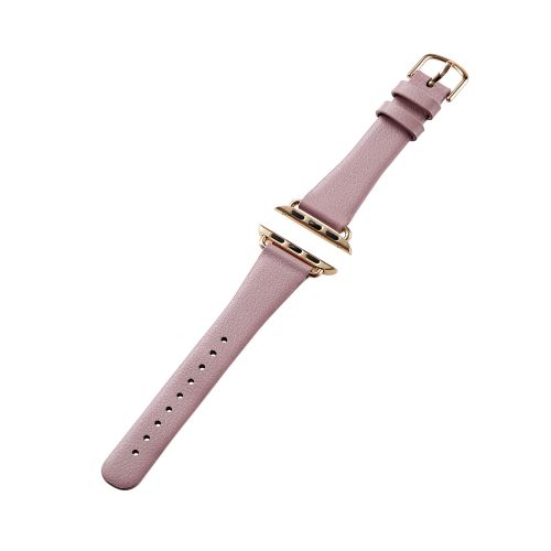 Apple Watch 41/40/38mm用バンド/ソフトレザー/スリムタイプ/&me/アッシュピンク