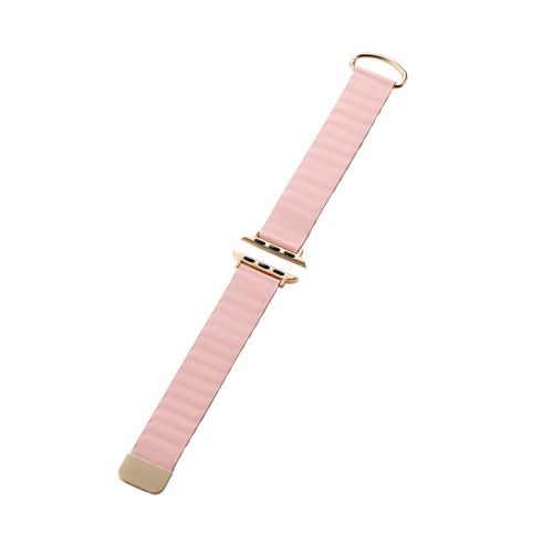 Apple Watch 41/40/38mm用バンド/ソフトレザー/マグネット/&me/アッシュピンク