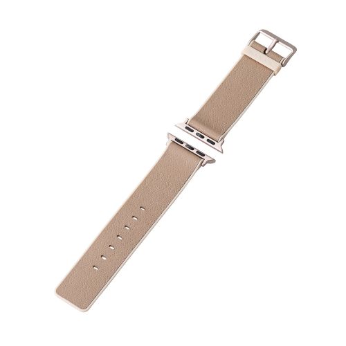 Apple Watch 41/40/38mm用バンド/ハイブリッドレザー/MINIO/トープグレー×ピーチピンク