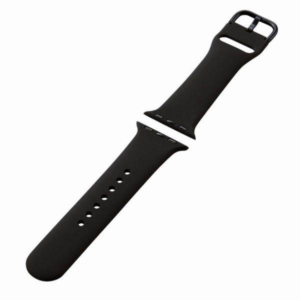 Apple Watch 41/40/38mm用バンド/シリコン/ブラック