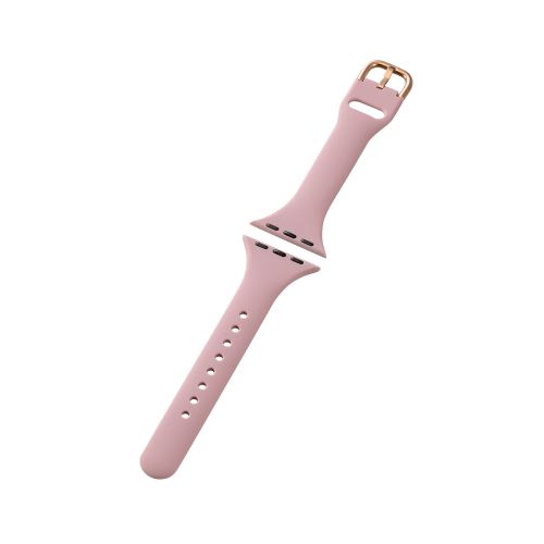 Apple Watch 41/40/38mm用シリコンバンド/&me/スリムタイプ/アッシュピンク