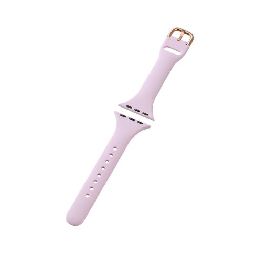 Apple Watch 41/40/38mm用シリコンバンド/&me/スリムタイプ/ラベンダー