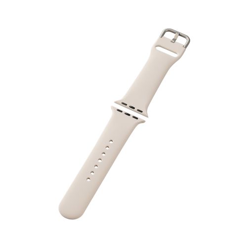 Apple Watch 41/40/38mm用シリコンバンド/スターライト