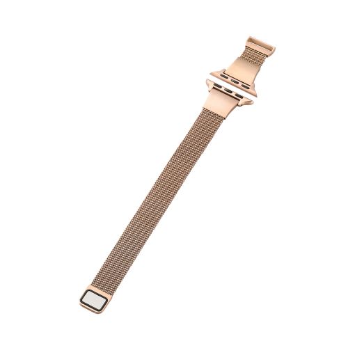 Apple Watch 41/40/38mm用バンド/&me/ミラネーゼ/スリムタイプ/ピンクゴールド