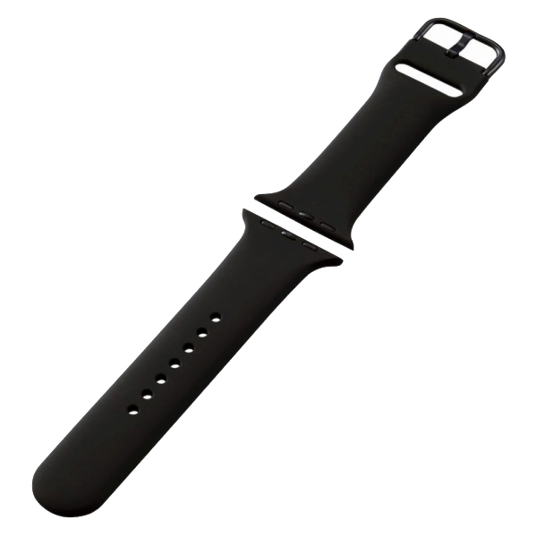 Apple Watch 45/44/42mm用バンド/シリコン/ブラック