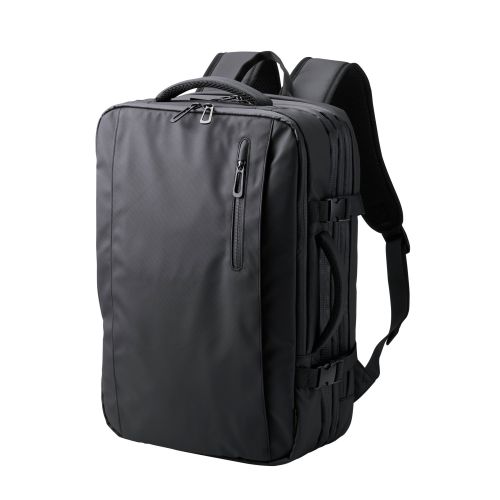 バックパック/マチ拡張/出張/15.6inch/大容量/33L/撥水加工/ブラック