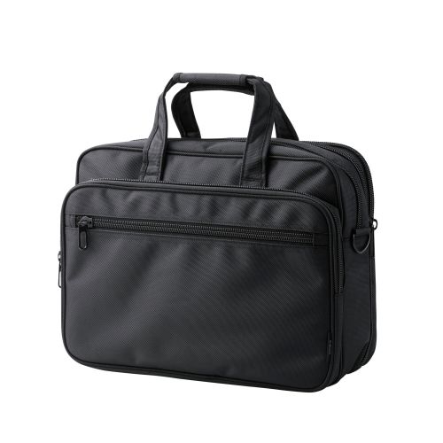 ビジネスバッグ/マチ拡張/出張/15.6inch/23L/ブラック