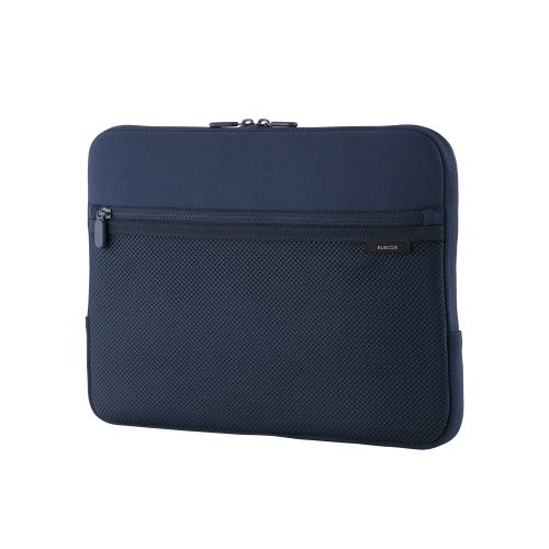PC用インナーバッグ/ネオプレン/14インチ/ファスナーポケット/ネイビー