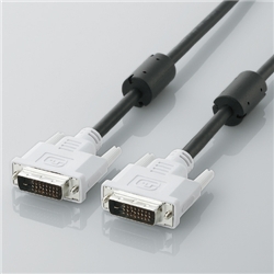 DVIデュアルリンクケーブル 5.0m/DVI-D24pinオス-DVI-D24pinオス(ブラック)