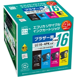 エコリカ リサイクルインクカートリッジ/ブラザー/LC16-4PK対応