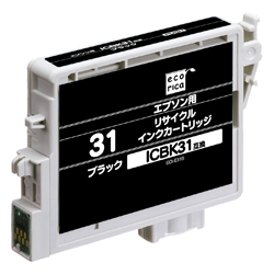 エコリカ リサイクルインクカートリッジ/エプソン/ICBK31対応