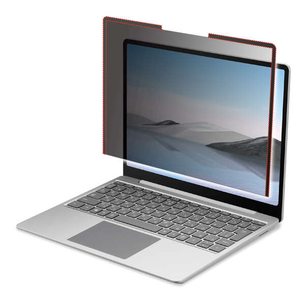 Surface Laptop Go 3/Laptop Go2/Laptop Go/のぞき見防止フィルタ/ナノサクション/12.4インチ