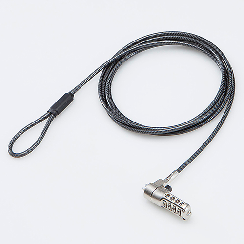 セキュリティワイヤー/ダイヤル錠/スロットサイズ(3×7mm)