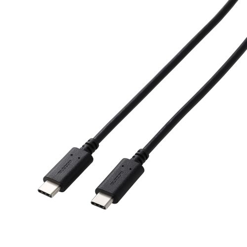 USB2.0ケーブル/PS5対応/C-Cタイプ/ノーマル/2.0m/ブラック