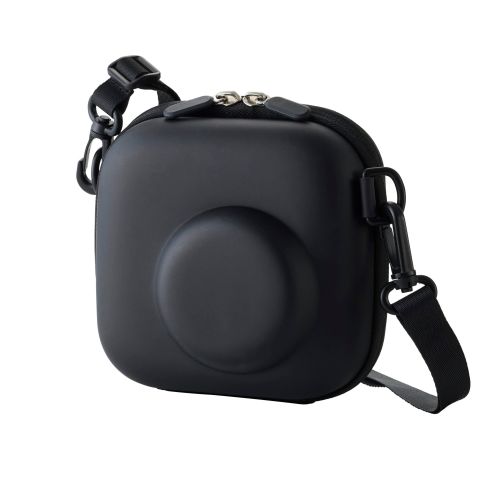 チェキアクセサリ/カメラケース/汎用/miniシリーズ対応/フラットテクスチャー/ブラック