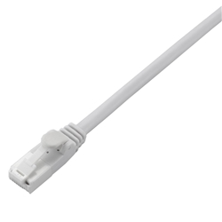 EU RoHS指令準拠 ツメ折れ防止LANケーブル(Cat5E)/30.0m/簡易パッケージ仕様/ホワイト