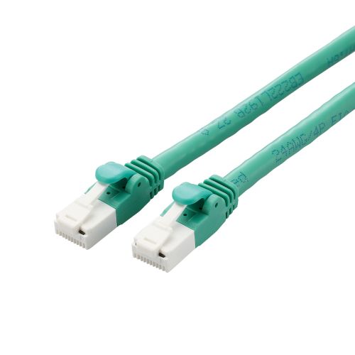 LANケーブル/CAT6A対応/EU RoHS指令準拠/爪折れ防止/簡易パッケージ仕様/5.0m/グリーン
