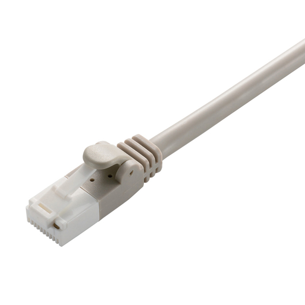 LANケーブル/CAT6対応/EU RoHS指令準拠/爪折れ防止/簡易パッケージ仕様/30m/ライトグレー
