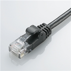 CAT6準拠 GigabitやわらかLANケーブル 15m(ブラック)