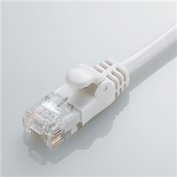 CAT6準拠 GigabitやわらかLANケーブル 10m(ホワイト)