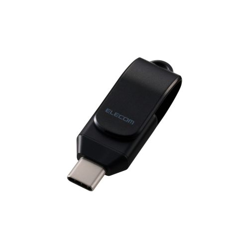 USBメモリ/USB3.2(Gen1)/Type-C/回転式/256GB/ブラック