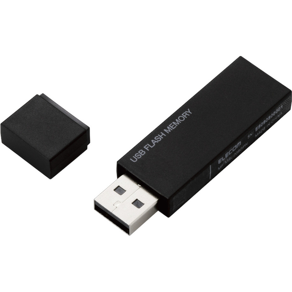 USBメモリー/USB2.0対応/セキュリティ機能対応/64GB/ブラック