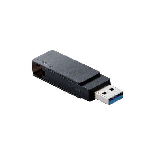 USBメモリ/USB3.2(Gen1)/USB3.0対応/回転式/64GB/ブラック