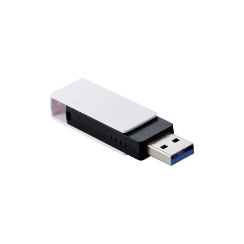 USBメモリ/USB3.2(Gen1)/USB3.0対応/回転式/64GB/ホワイト