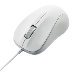 法人向けマウス/USB光学式有線マウス/3ボタン/Sサイズ/EU RoHS指令準拠/ホワイト