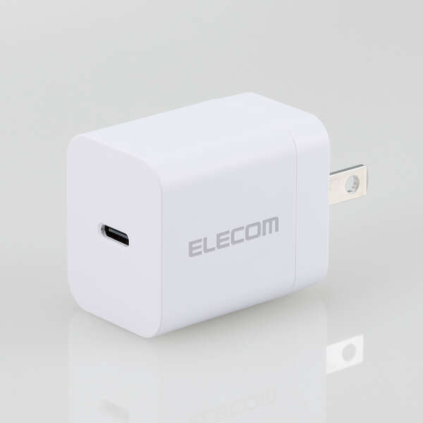 AC充電器/スマホ・タブレット用/USB Power Delivery/20W/USB-C1ポート/ホワイト