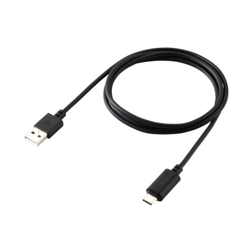 USB-A to USB Type-Cケーブル/着脱式マグネット/最大15W/ブレーカー搭載/1.0m/ブラック