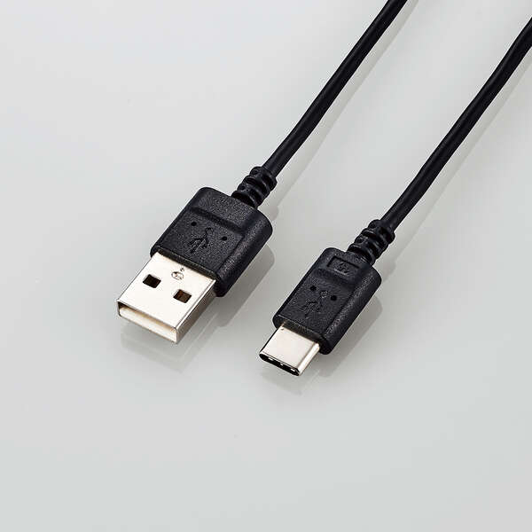 USB Type-Cケーブル/スマホ用/USB(A-C)/極細/2.0m/ブラック