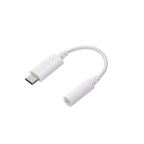 音声変換ケーブル/USB Type-C to 3.5mmステレオミニ端子/DAC搭載/ホワイト