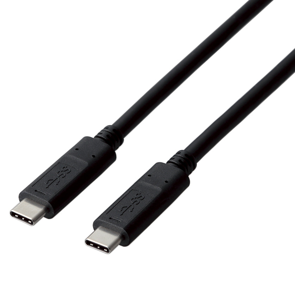 スマートフォン用USBケーブル/USB3.1(Gen1)(C-C)/認証品/2.0m/ブラック