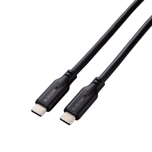 USB Type-C to USB Type-Cケーブル/USB10Gbps/100W対応/スタンダード/1.0m/ブラック
