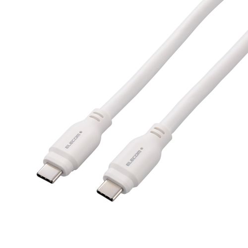 USB Type-C to USB Type-Cケーブル/USB10Gbps/100W対応/スタンダード/1.5m/ホワイト