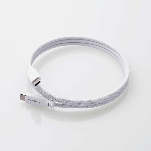 USB Type-C to USB Type-Cケーブル/100W対応/マグネット/まとまる/1.0m/ホワイト