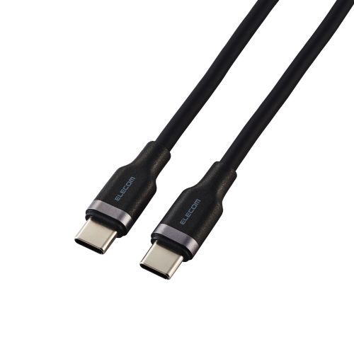 USB Type-C to USB Type-Cケーブル/USB Power Delivery対応/100W対応/なめらか/2.0m/ブラック