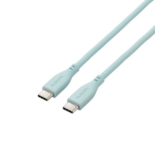 USB Type-C to USB Type-Cケーブル/USB Power Delivery対応/なめらか/2.0m/パールグリーン
