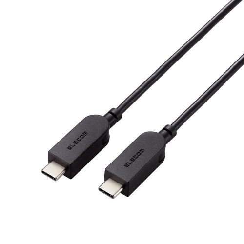USB Type-C to USB Type-Cケーブル/USB Power Delivery対応/スイングコネクター/左右90度回転/1.2m/ブラック