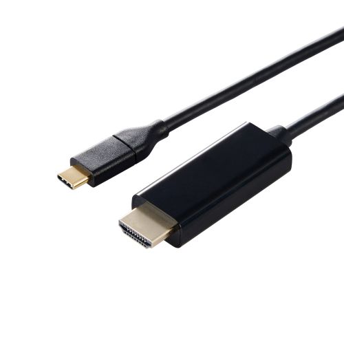 映像変換ケーブル/USB Type-C - HDMI/ミラーリング対応/60Hz/3.0m/ブラック