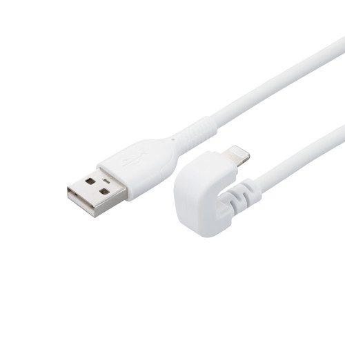 USB-A to Lightningケーブル/U字/なめらか/2.0m/ホワイト