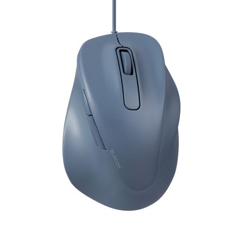 マウス/EX-G/2023年モデル/右手専用/Lサイズ/有線/5ボタン/抗菌仕様/静音設計/ブルー