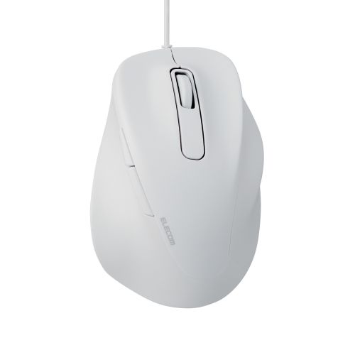 マウス/EX-G/2023年モデル/右手専用/Lサイズ/有線/5ボタン/抗菌仕様/静音設計/ホワイト