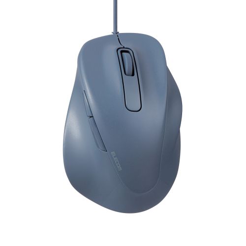 マウス/EX-G/2023年モデル/右手専用/XLサイズ/有線/5ボタン/抗菌仕様/静音設計/ブルー