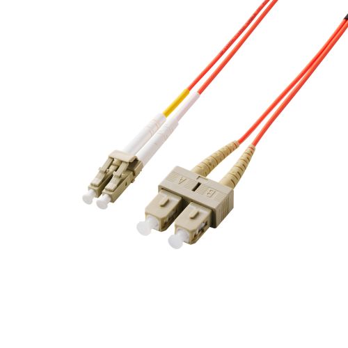 光ファイバー/LC-SC/2芯/OM2/1m