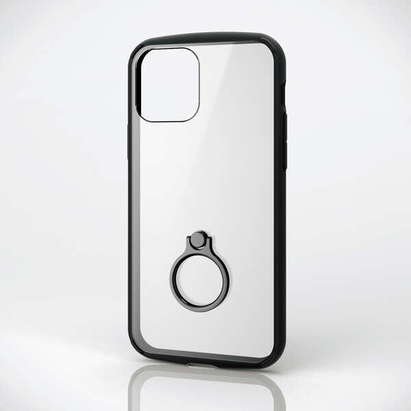 iPhone 12/iPhone 12 Pro用ハイブリッドケース/TOUGH SLIM LITE/フレームカラー/リング付き/ブラック