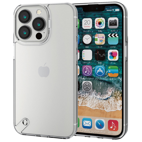 iPhone 13 Pro用ハイブリッドケース/フォルティモ/クリア