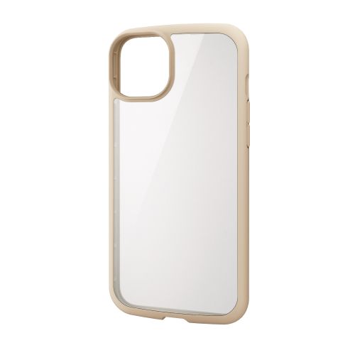 iPhone 14 Plus用ハイブリッドケース/TOUGH SLIM LITE/フレームカラー/背面クリア/アイボリー