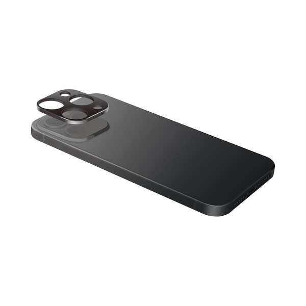 iPhone 14 Pro/iPhone 14 Pro Max用カメラレンズカバー/アルミフレーム/ブラック